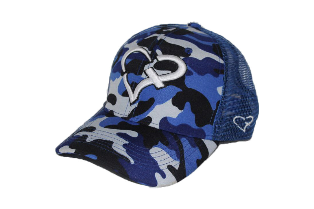 Blue Camouflage Trucker Cap