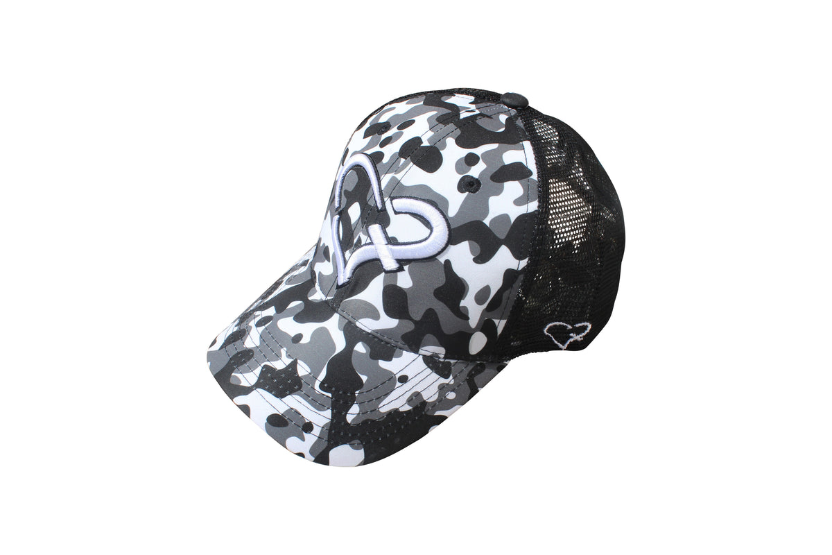 Black Camouflage Trucker Cap