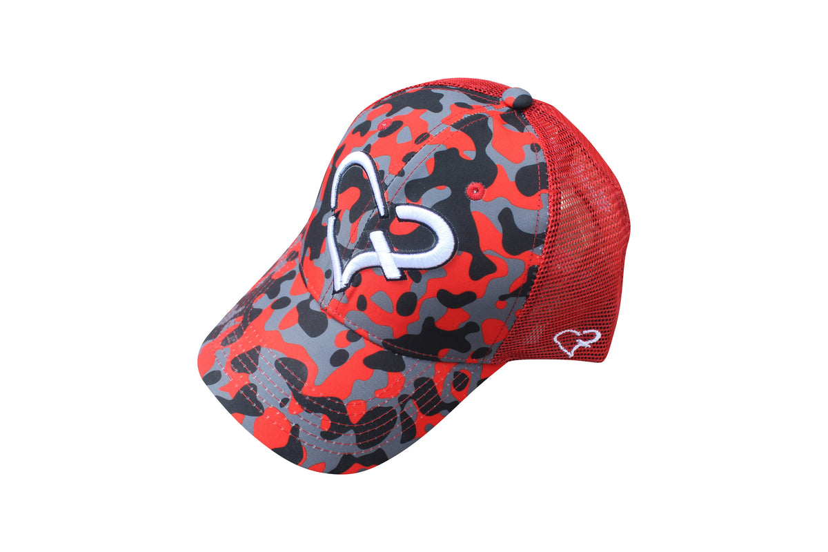 Red Camouflage Trucker Cap